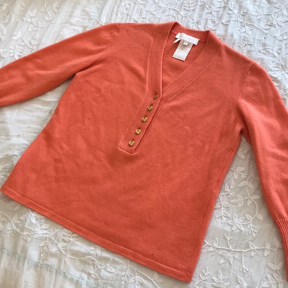 Orange Cashmere Sweater - Picture 1 of 16